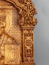 Икона Николай Чудотворец резная из дерева 51-037