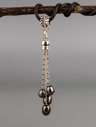 Кулон из жемчуга "Стильная штучка" 01-1336