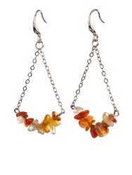 Серьги из сердолика "Атлантида" 03-1286