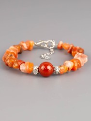 Браслет из сердолика "Орбита" 02-1117