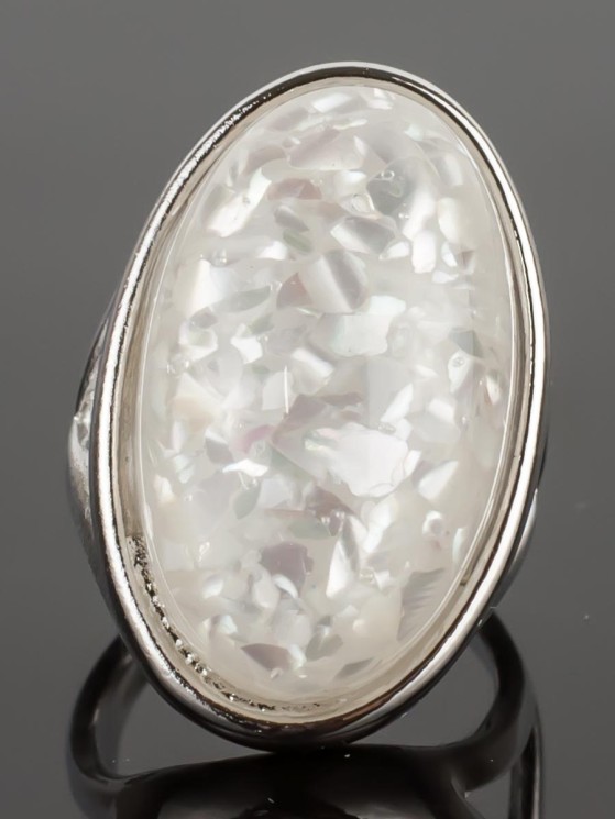 Кольцо "Люсия" перламутр кп-4817