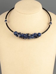 Колье из содалита "Мелодия" 01-1215