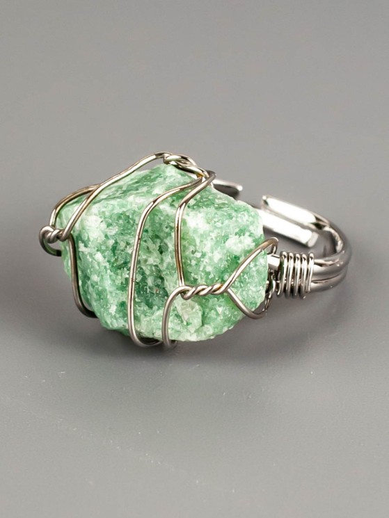 Кольцо из авантюрина "Друза" 04-695