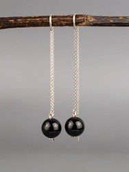 Серьги из агата "Нюанс" 03-1710