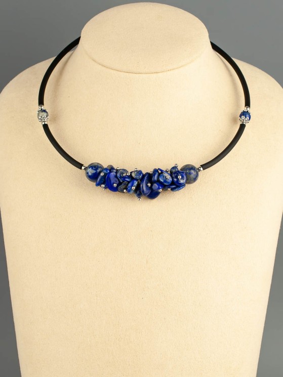 Колье из лазурита "Мелодия" 01-1216
