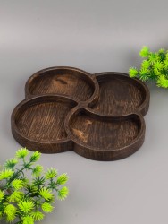 Менажница из дерева дуб 19,5х19,5 см 54-143