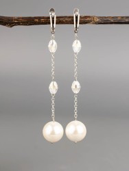 Серьги из жемчуга "Модерн" 03-1711