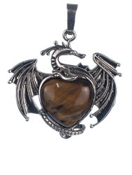 Кулон из тигрового глаза «Дракон» 01-585