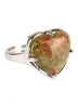 Кольцо из унакита "Радость" 04-297
