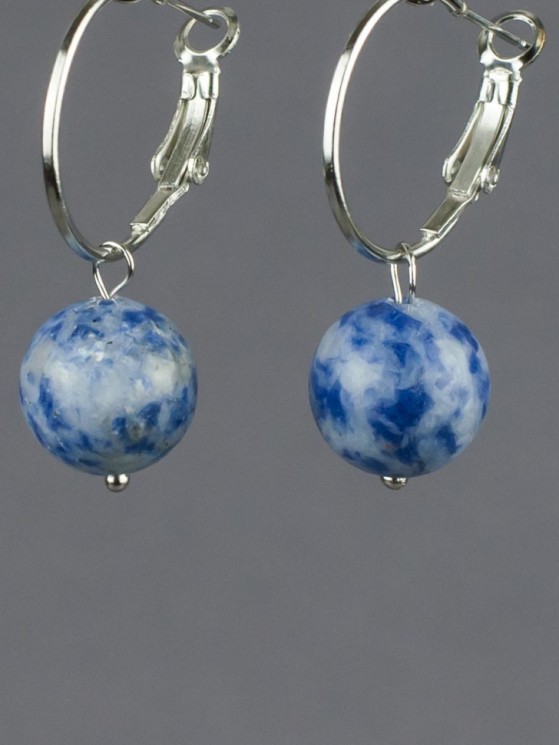 Серьги "Самба" содалит, арт. с8065