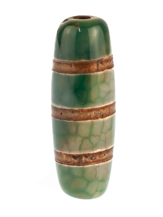 Бусина из агата "Полосатая Дзи" пдв-991