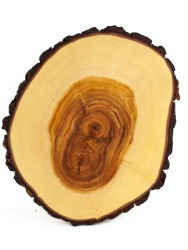 Доска сервировочная из дерева ива d 21-25 см, толщина 15-20 мм ПС-067