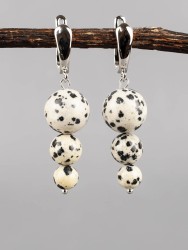 Серьги из яшмы "Капель" 03-1679