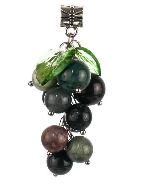 Колье из яшмы "Виноград" пд-0922