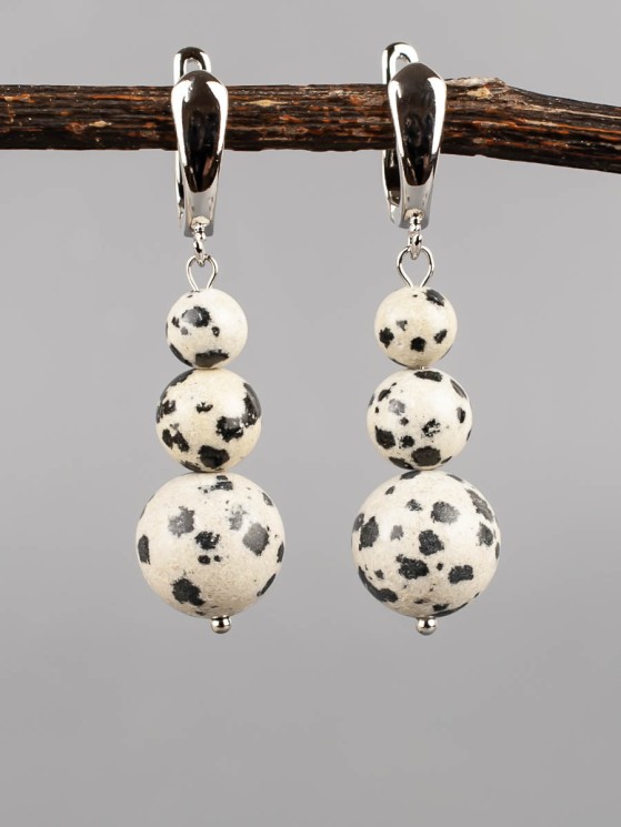 Серьги из яшмы "Дарина" 03-1680