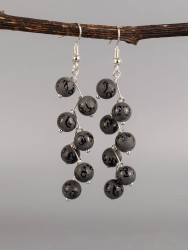 Серьги "Ёлочка" агат с8312