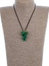 Колье из им. малахита "Виноград" пд-0923