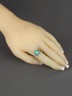 Кольцо из им. бирюзы "Мечта" 04-415