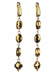 Серьги из ювелирного стекла "Праздник" 03-1244