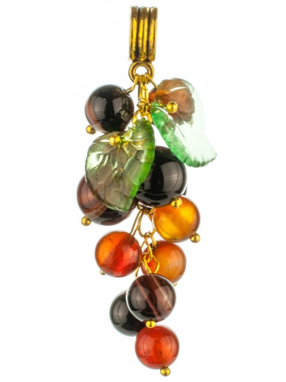 Колье из сардоникса "Виноград" пд-0197