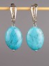 Серьги из им. бирюзы "Кэтти" 03-1511