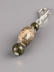 Брелок "Дзи 8 Глаз" с агатом БРК-983