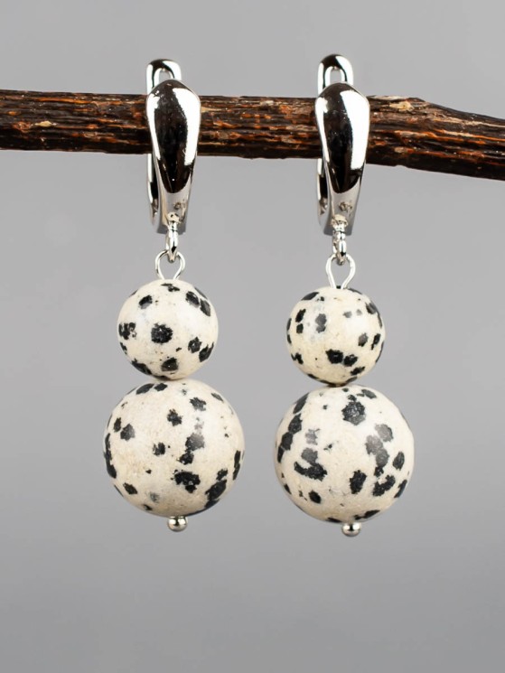 Серьги из яшмы "Дарина" 03-1681