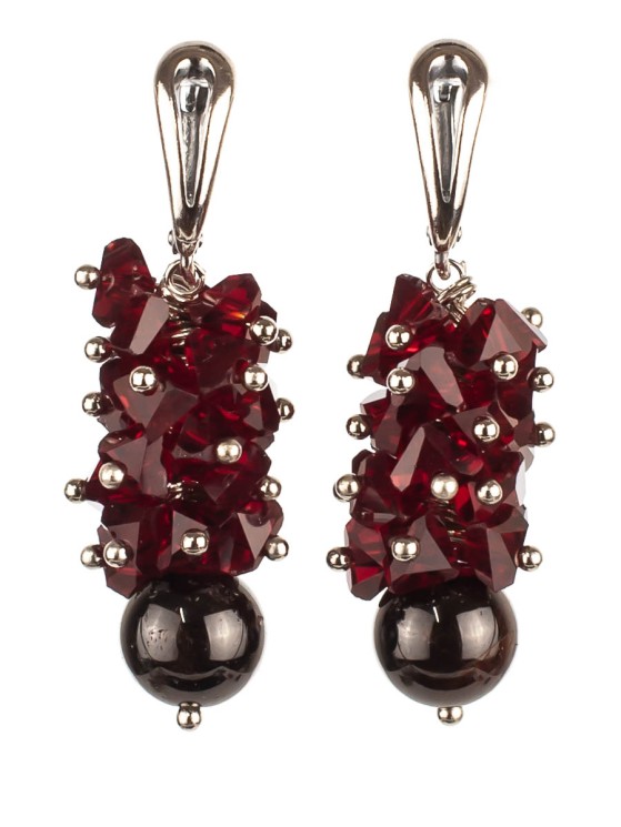 Серьги из алмазного стекла "Мелодия" 03-1205