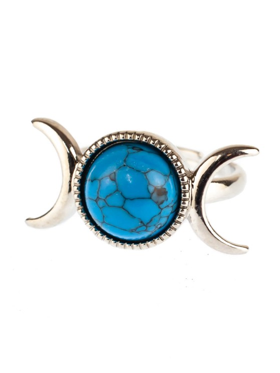 Кольцо из им. бирюзы "Мечта" 04-416
