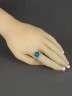 Кольцо из им. бирюзы "Мечта" 04-416
