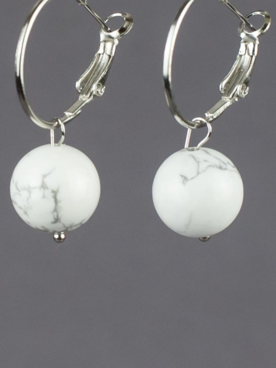 Серьги "Самба" турквенит, арт. с8073