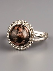 Кольцо из родонита "Мечта" 04-794