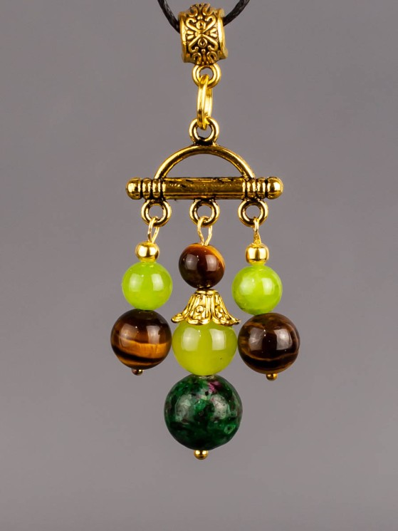 Кулон-оберег со шнурком  "3 Хранителя - на Счастье" пд-1075