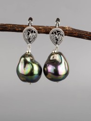 Серьги из жемчуга Майорка "Настроение" 03-1655