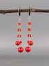Серьги из им. коралла "Карамель" 03-1747