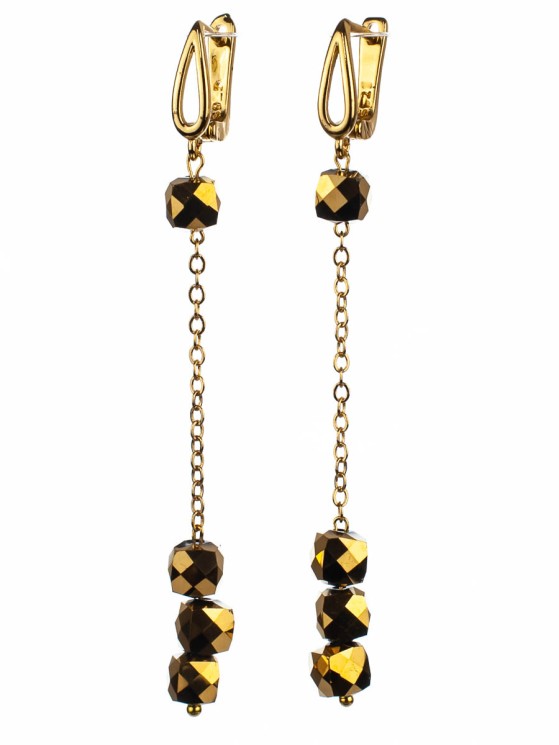 Серьги из ювелирного стекла "Праздник" 03-1245