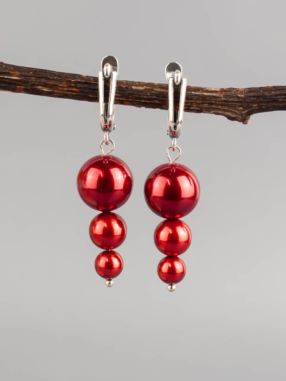 Серьги из жемчуга Майорка "Капель" 03-1393