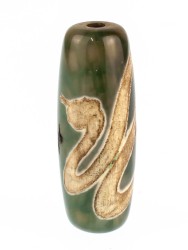 Бусина из агата "Дзи Бай Ши - Змея" пдв-995