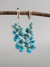 Серьги из апатита "Веточка" 03-1657