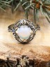 Кольцо из лунного камня "Алиссум" кг-006-ЛК
