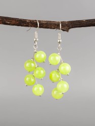 Серьги "Ёлочка" оникс с8316