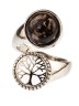 Кольцо из родонита "Дерево жизни" 04-547