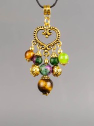 Кулон-оберег со шнурком  "3 Хранителя - на Счастье" пд-1078