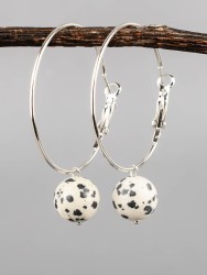 Серьги из яшмы "Самба" 03-1685