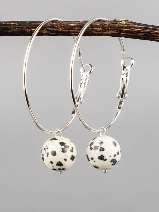 Серьги из яшмы "Самба" 03-1685