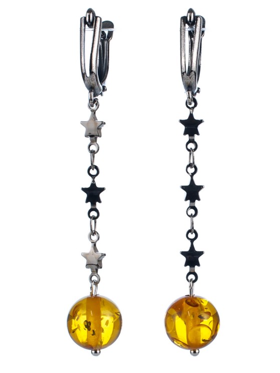Серьги из янтаря "Эстелла" 03-632