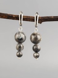 Серьги из лабрадора "Капель" с9239