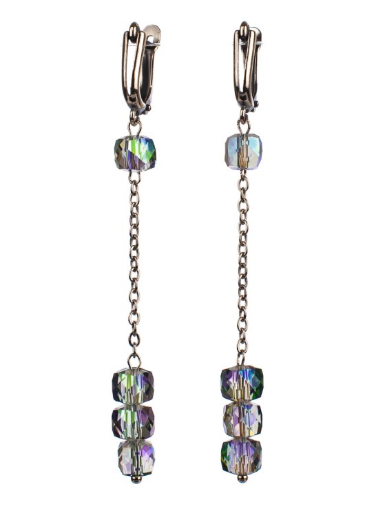 Серьги из ювелирного стекла "Праздник" 03-1260