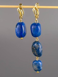 Серьги из лазурита "Настроение" 03-1516