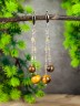 Серьги из тигрового глаза "Карамель" 03-1751